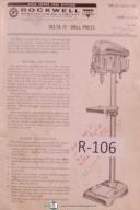 Rockwell Delta Operation Parts PM1762 15 Inch Drill Press Manual